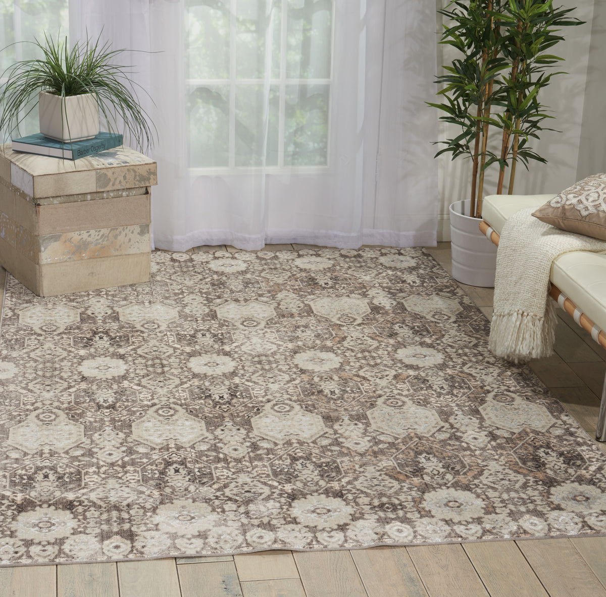 Silver Screen KI341 Mocha/Slate Rug