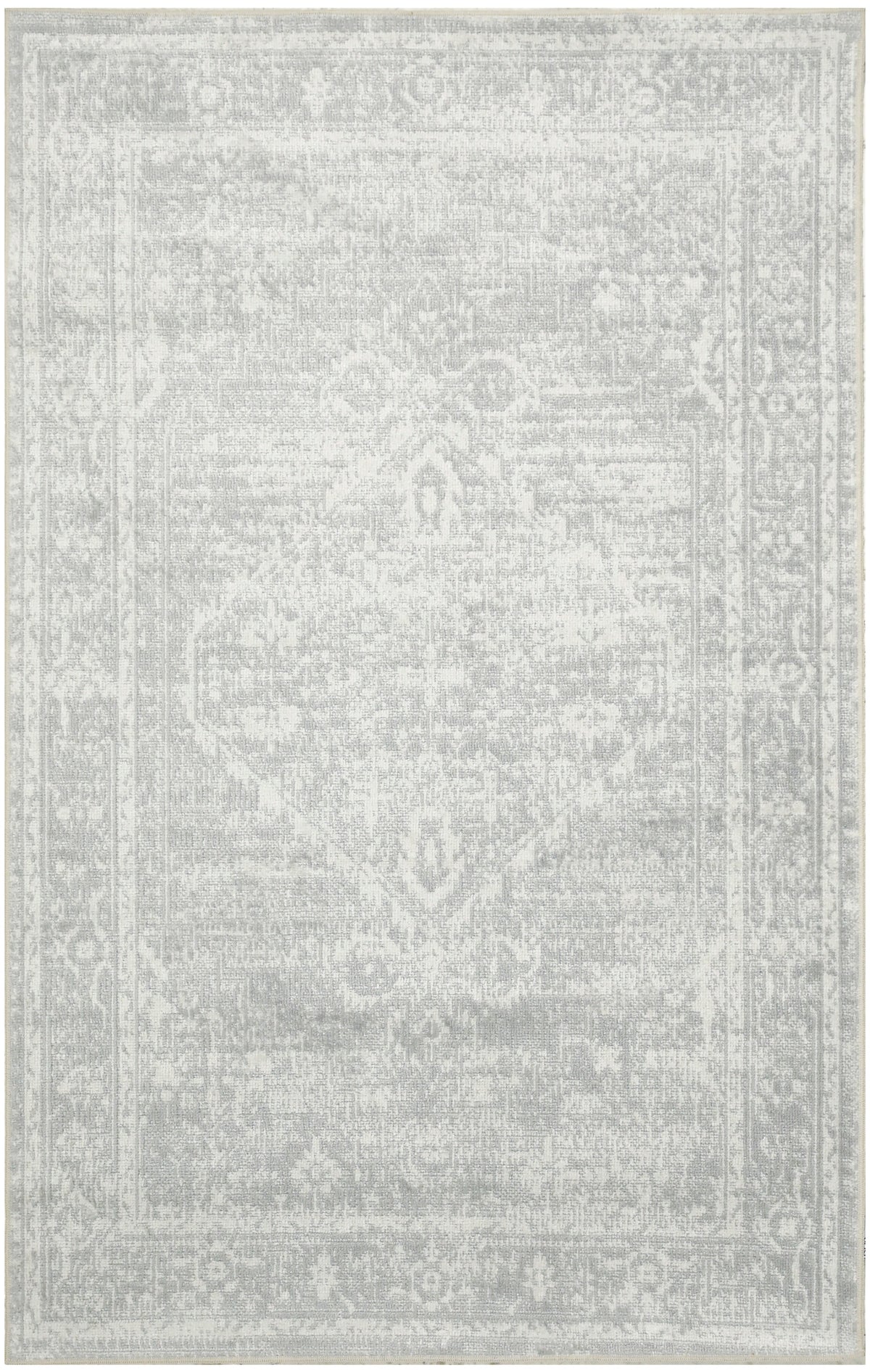 Astra Machine Washable ASW11 Light Grey Rug