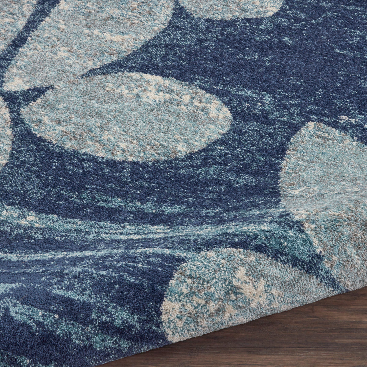 Tranquil TRA01 Navy/Light Blue Rug