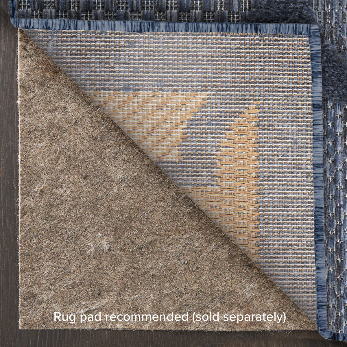 Easy Care NES01 Navy Blue Rug