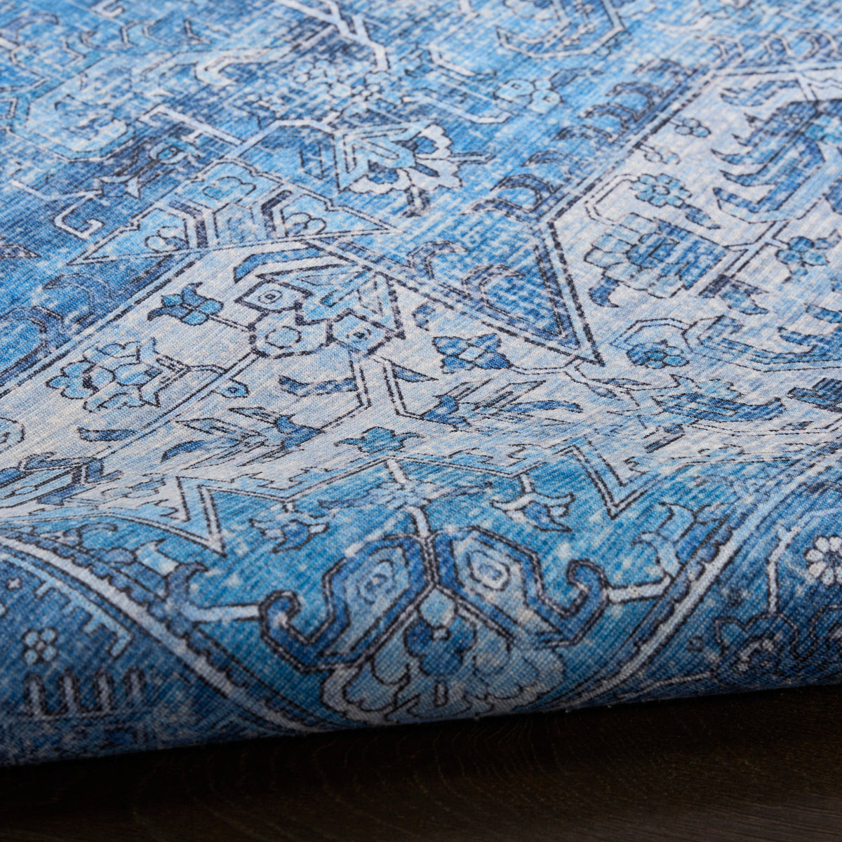 Nourison Washables NWB15 Blue Rug