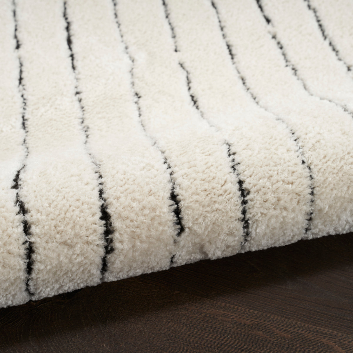 Modern Comfort MNC01 Ivory Black Rug