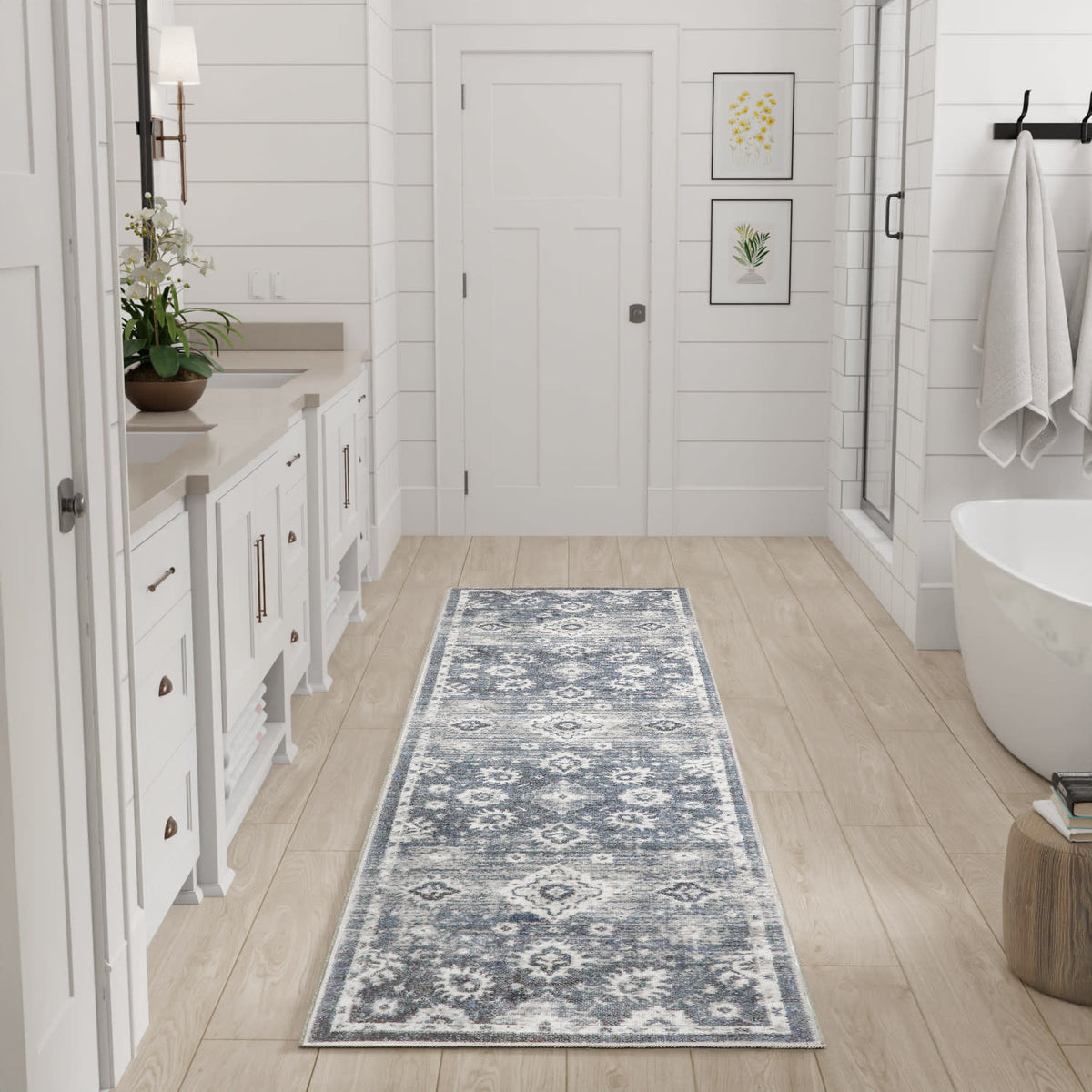 Astra Machine Washable ASW19 Denim Rug