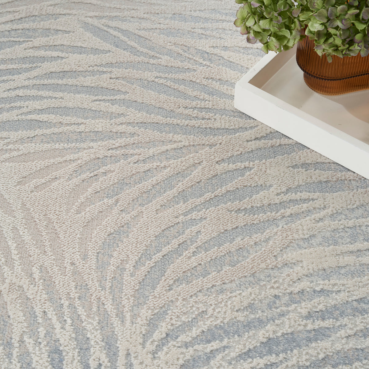 Lillian LIL04 Ivory Grey Rug