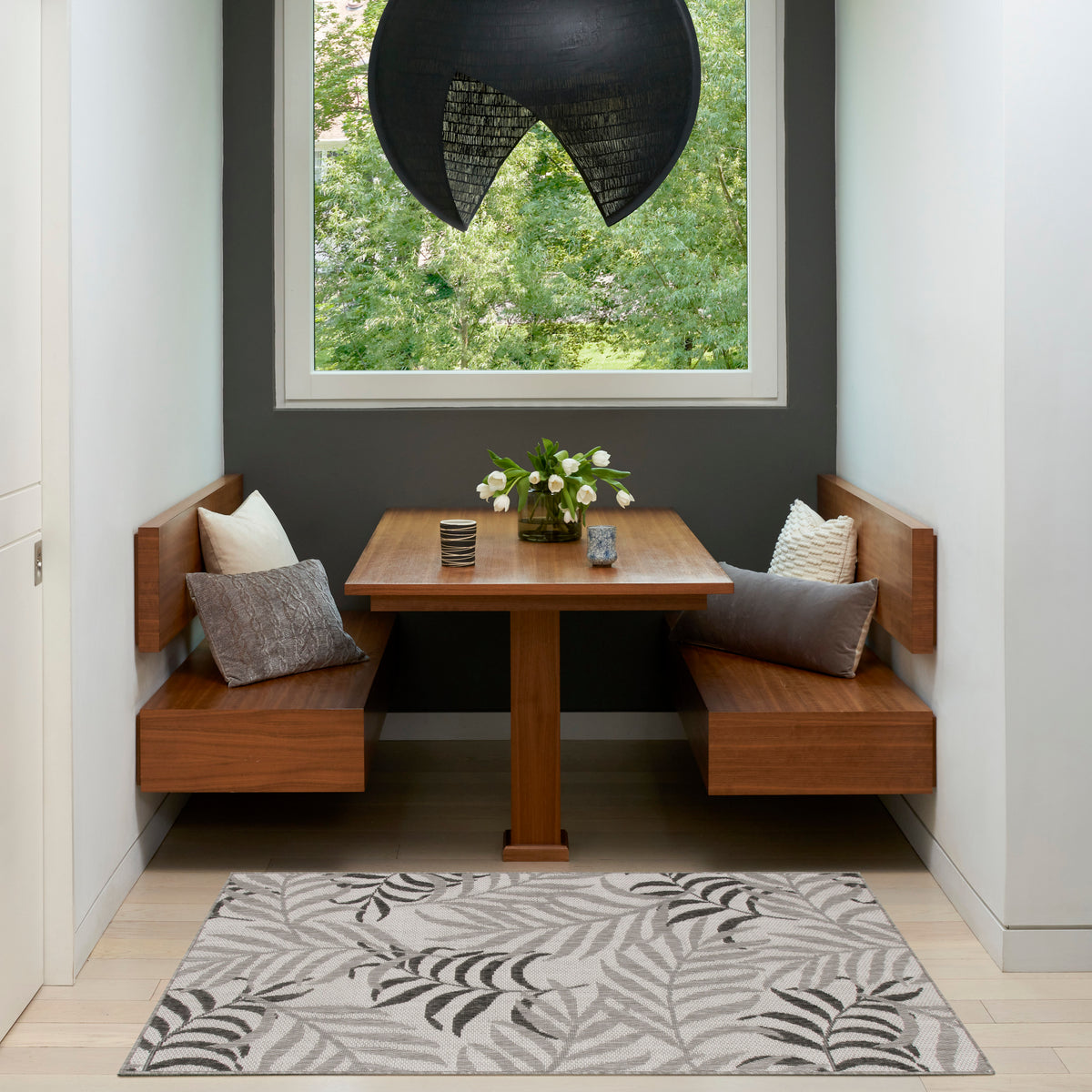 Garden Oasis GOA01 Grey Rug