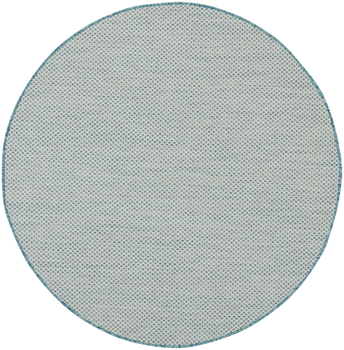 Courtyard COU01 Ivory Aqua Rug