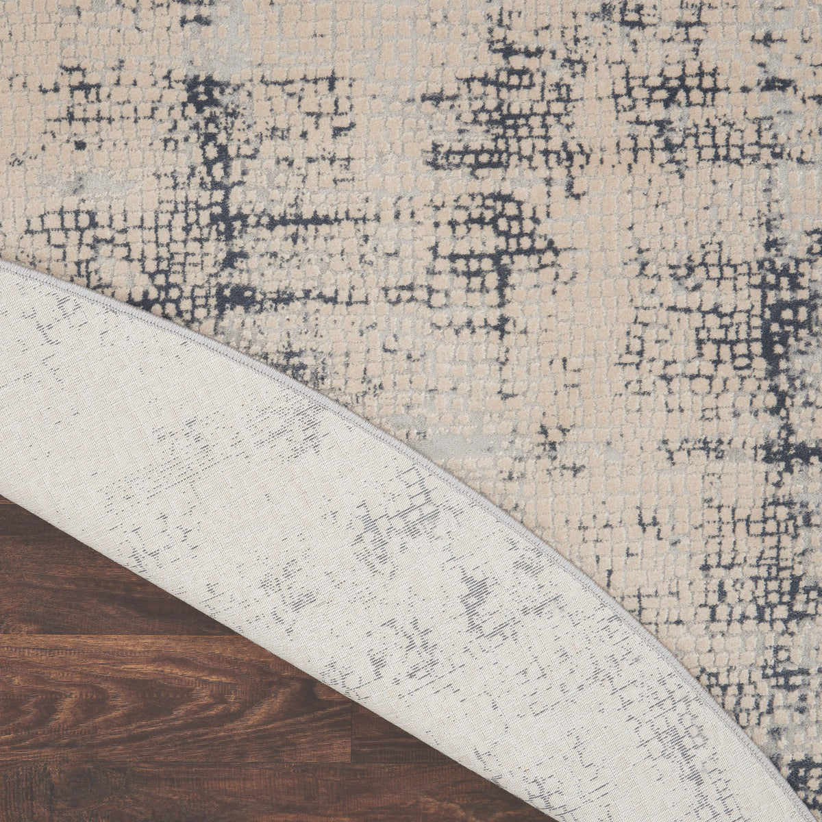 Rustic Textures RUS06 Ivory Blue Rug