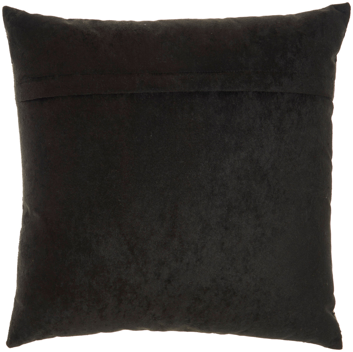Sofia DR502 Black Rose Gold 20" x 20" Throw Pillows