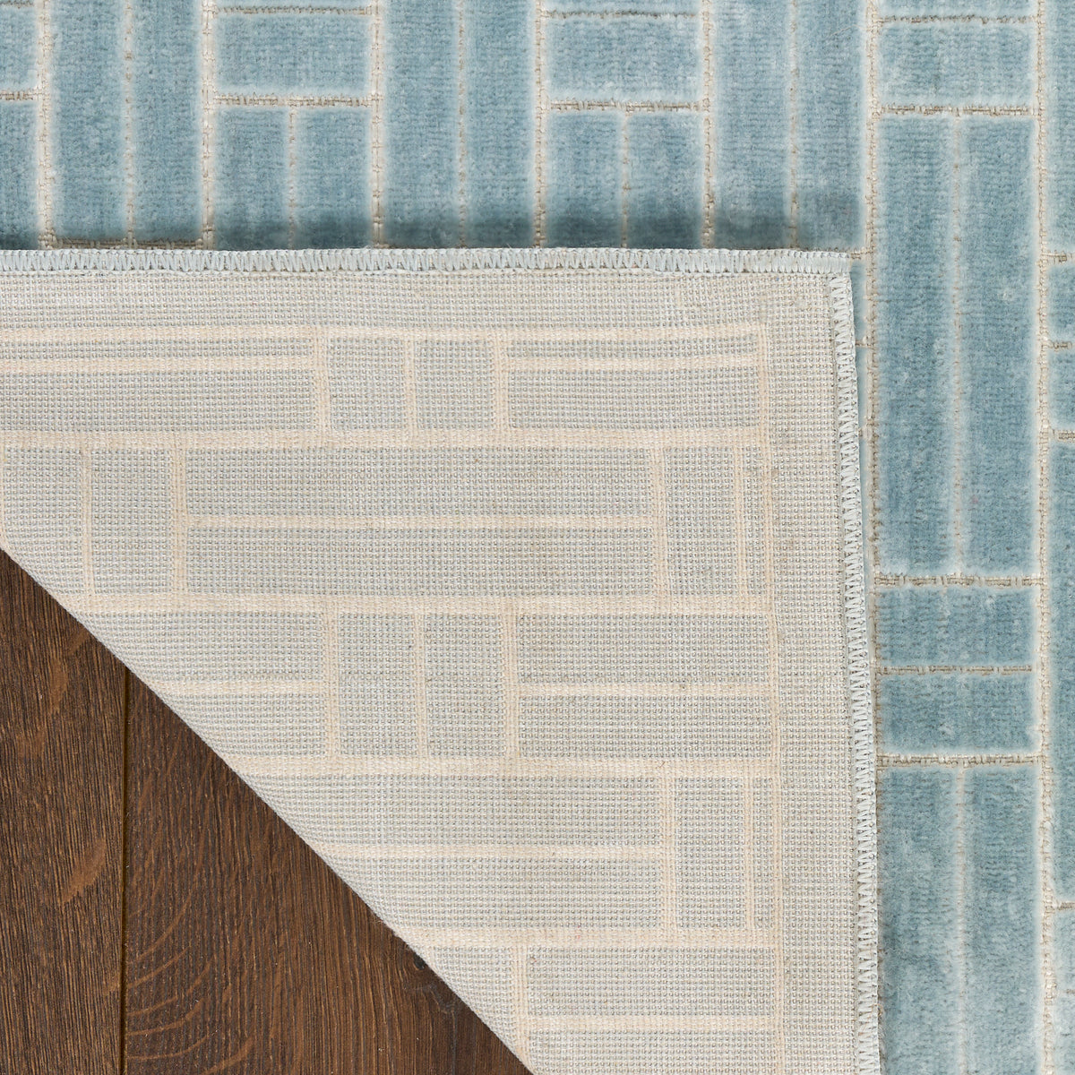 Washable Charm WCH02 Blue Ivory Rug
