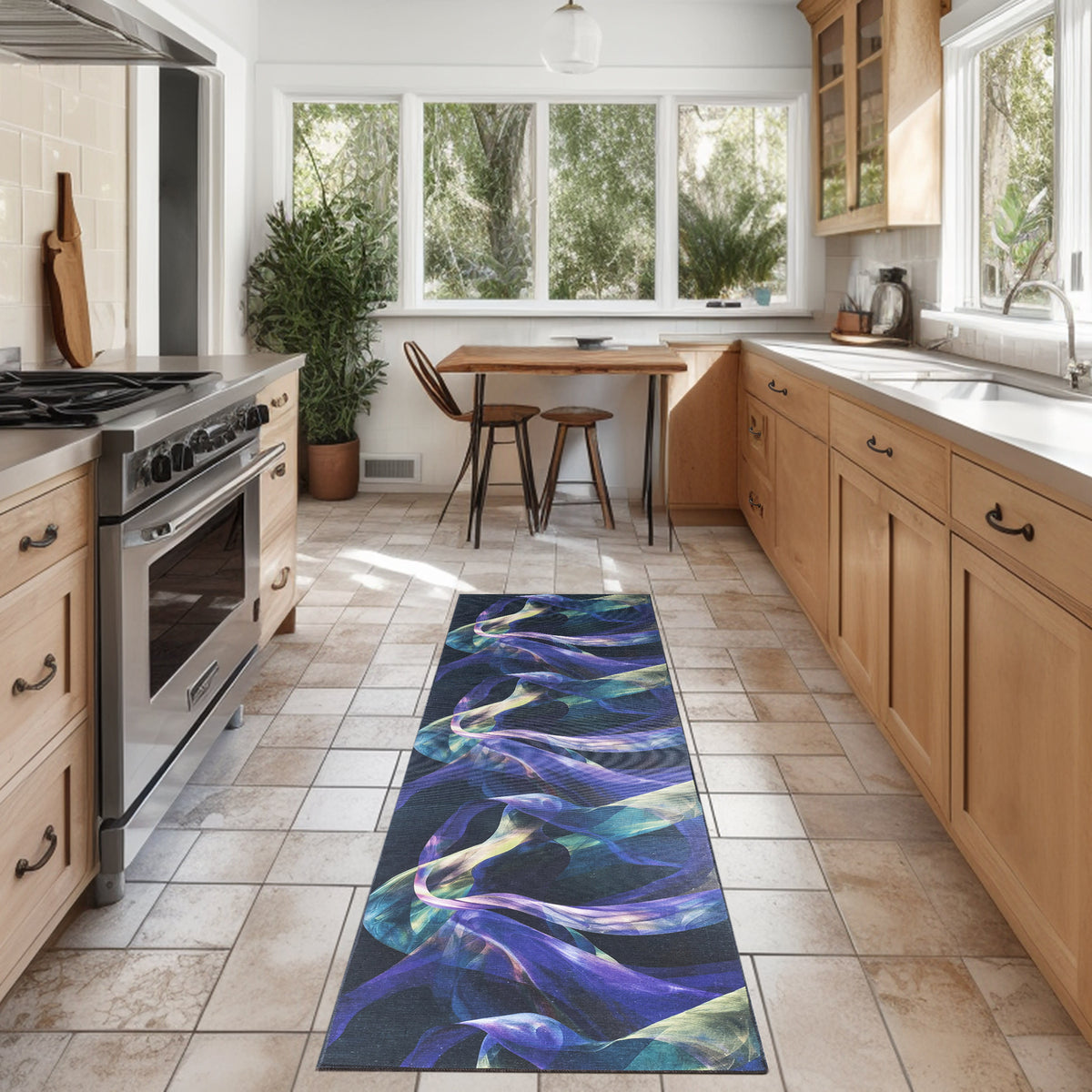 Nourison Washables NWB16 Blue Multicolor Rug