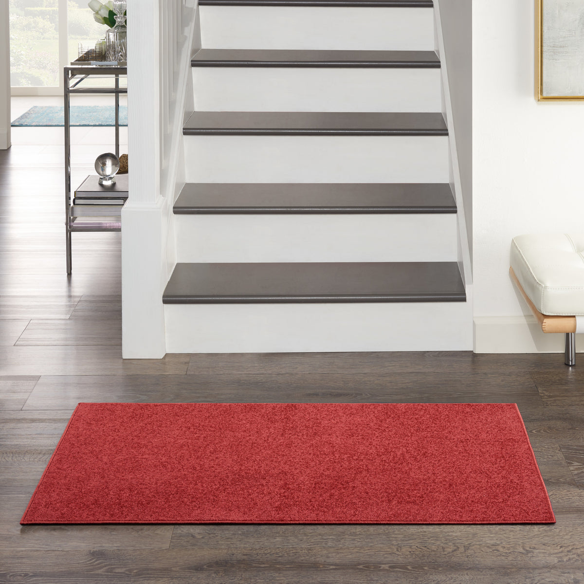 Nourison Essentials NRE01 Brick Red Rug