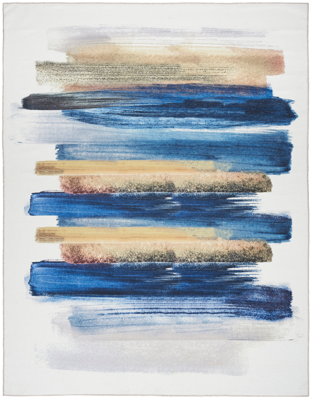 Nourison Washables NWB09 Blue Multicolor Rug