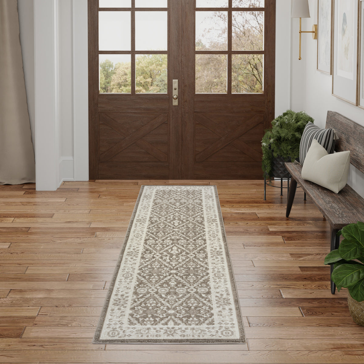 Eco Cycle ECY04 Ivory Mocha Rug