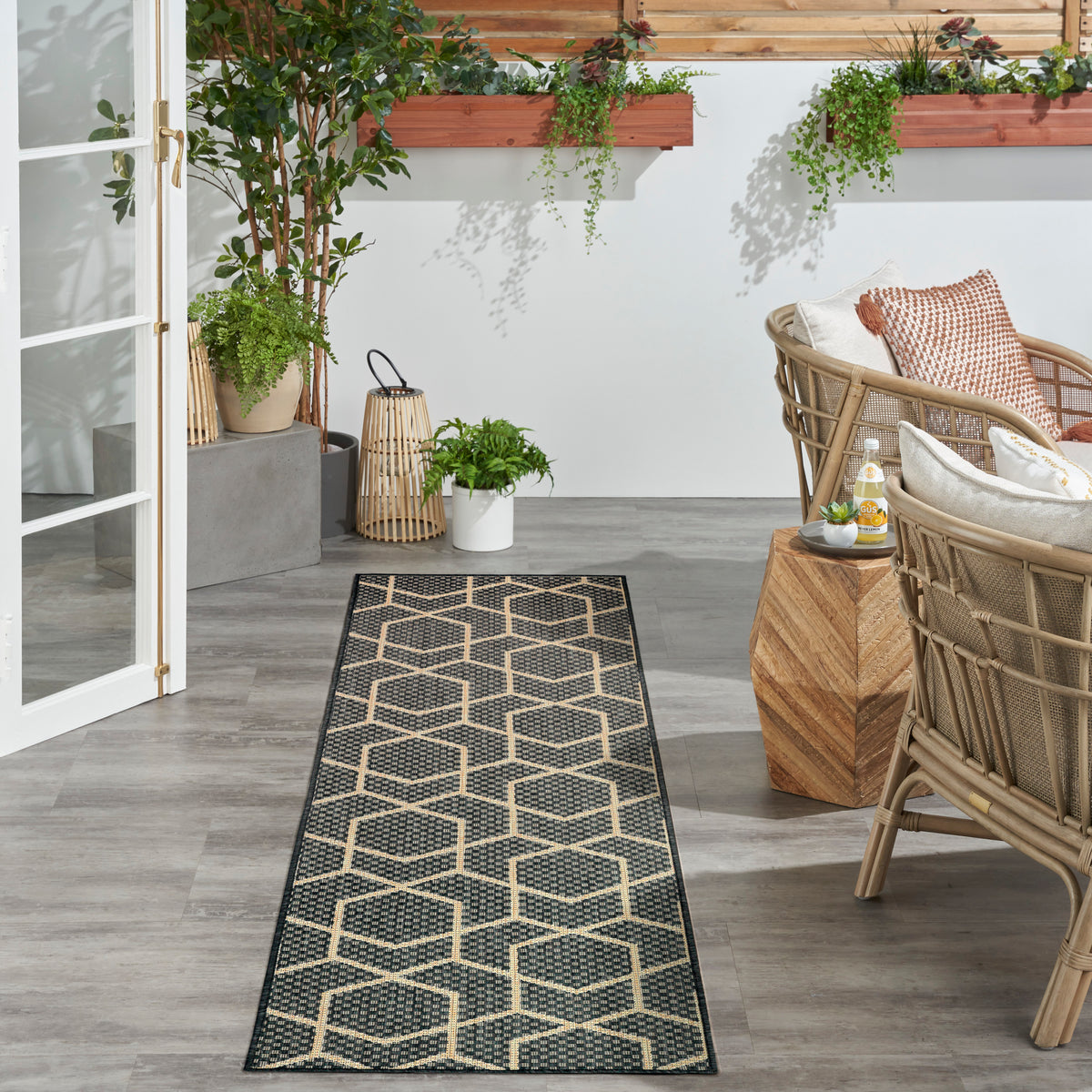Horizon Indoor/Outdoor HOZ01 Charcoal Rug