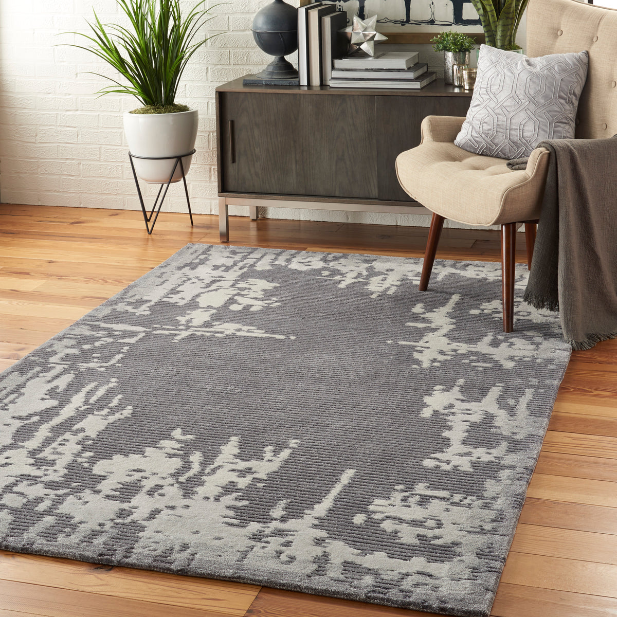 Symmetry SMM02 Grey Beige Rug