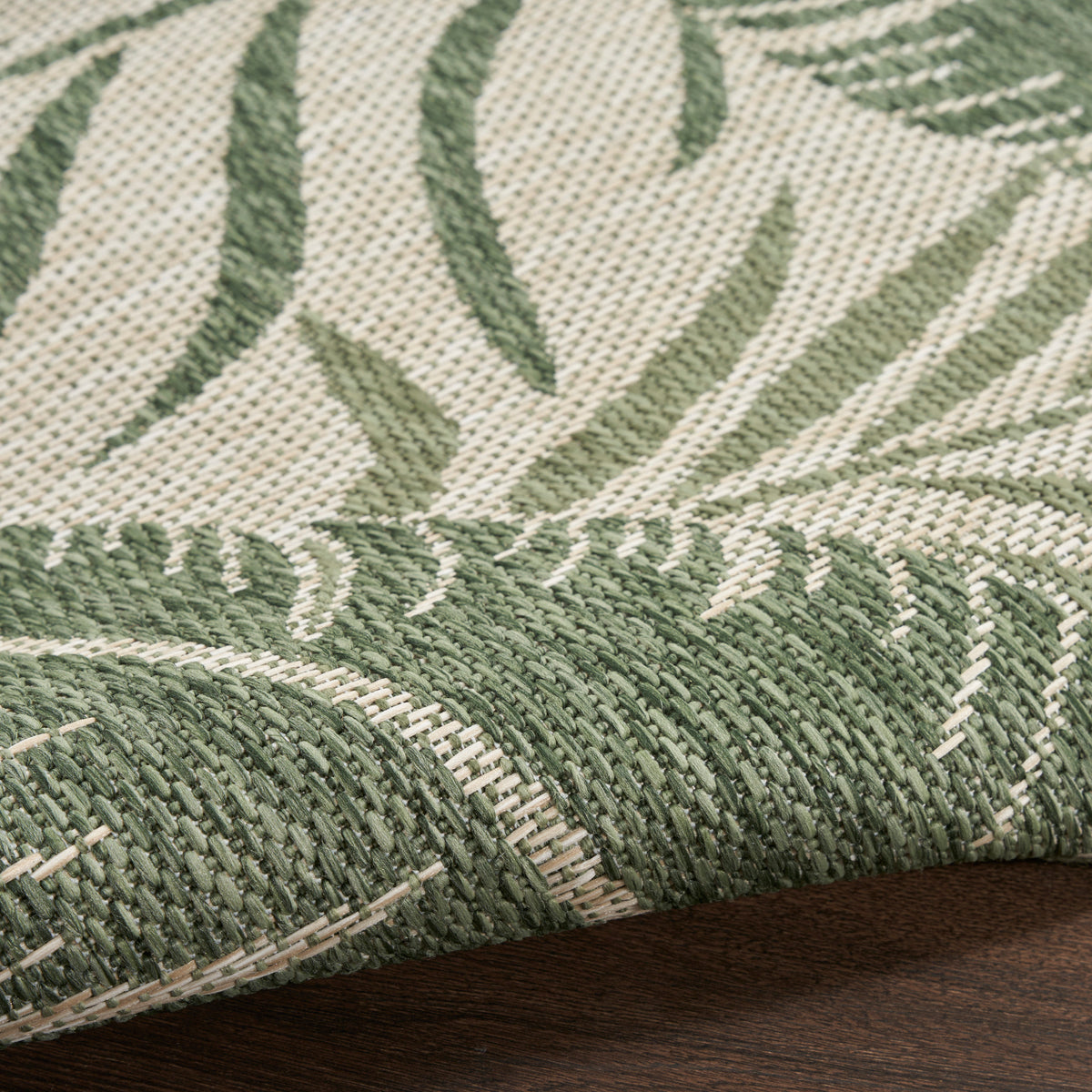 Garden Oasis GOA02 Ivory Green Rug