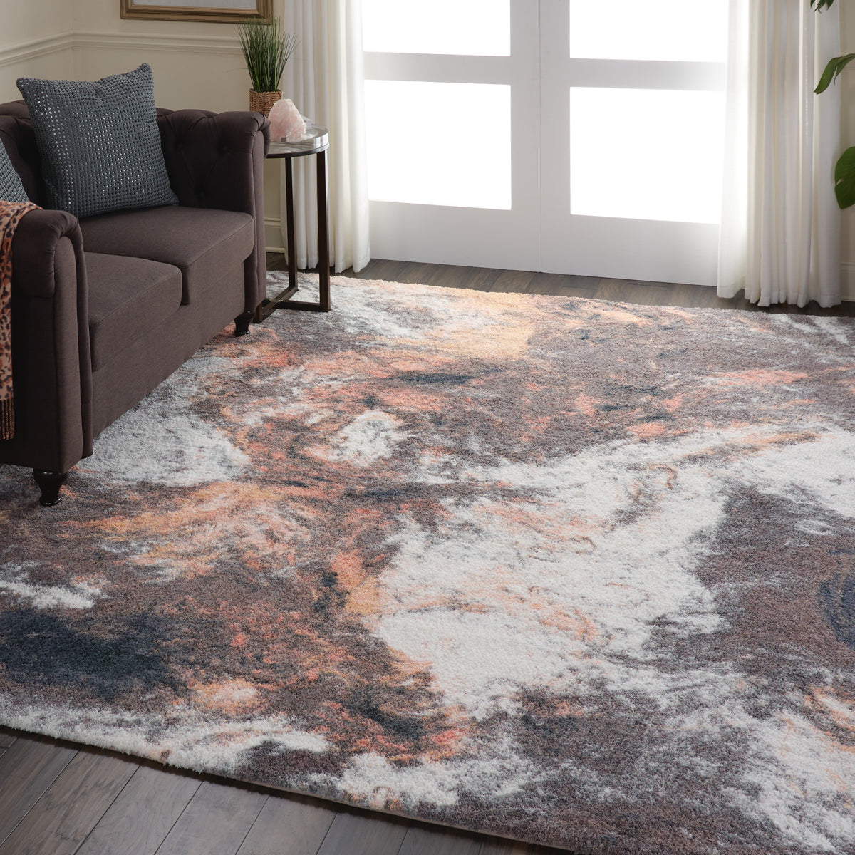 Corsica Shag CRC05 Blue Multicolor Rug