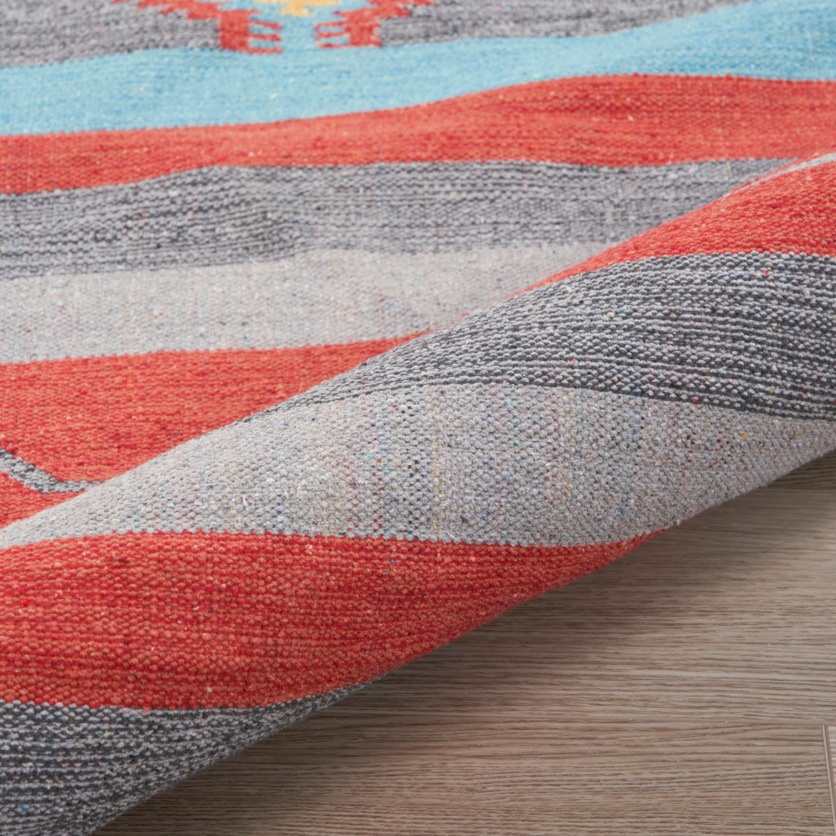 Baja BAJ01 Grey Red Rug