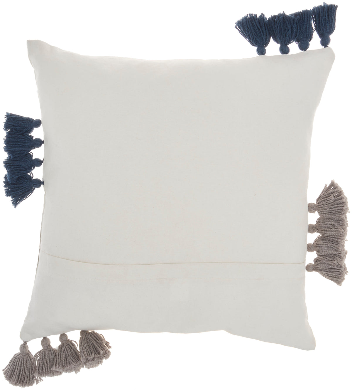 Lifestyle CN029 Light Grey/Navy 18" x 18" Throw Pillows