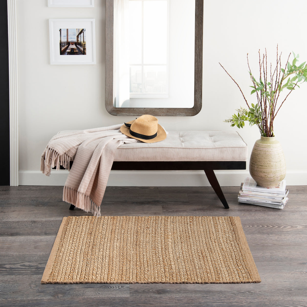 Natural Jute NJT01 Natural Rug
