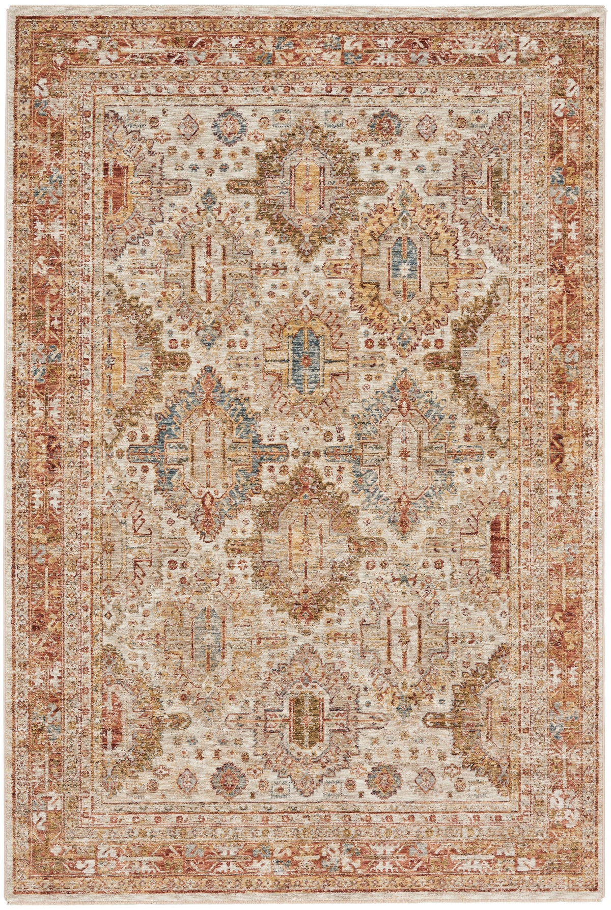 Sahar SHR01 Ivory Multicolor Rug