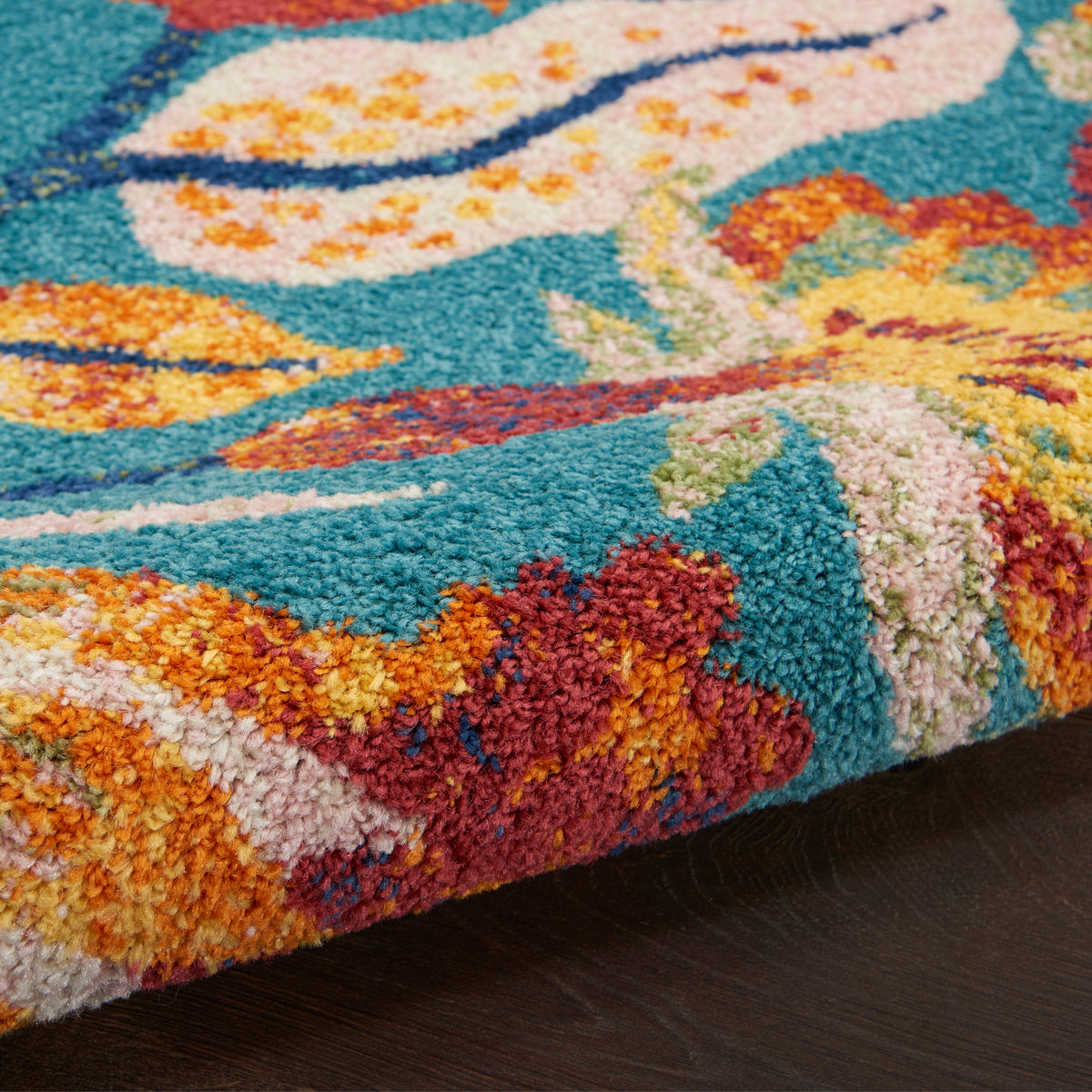 Allur ALR09 Turquoise Multicolor Rug