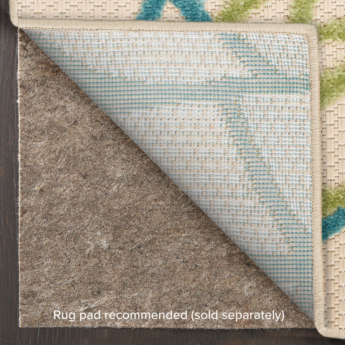 Aloha ALH05 Green Multicolor Rug