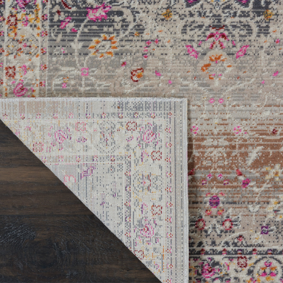 Vintage Kashan VKA01 Grey Rug