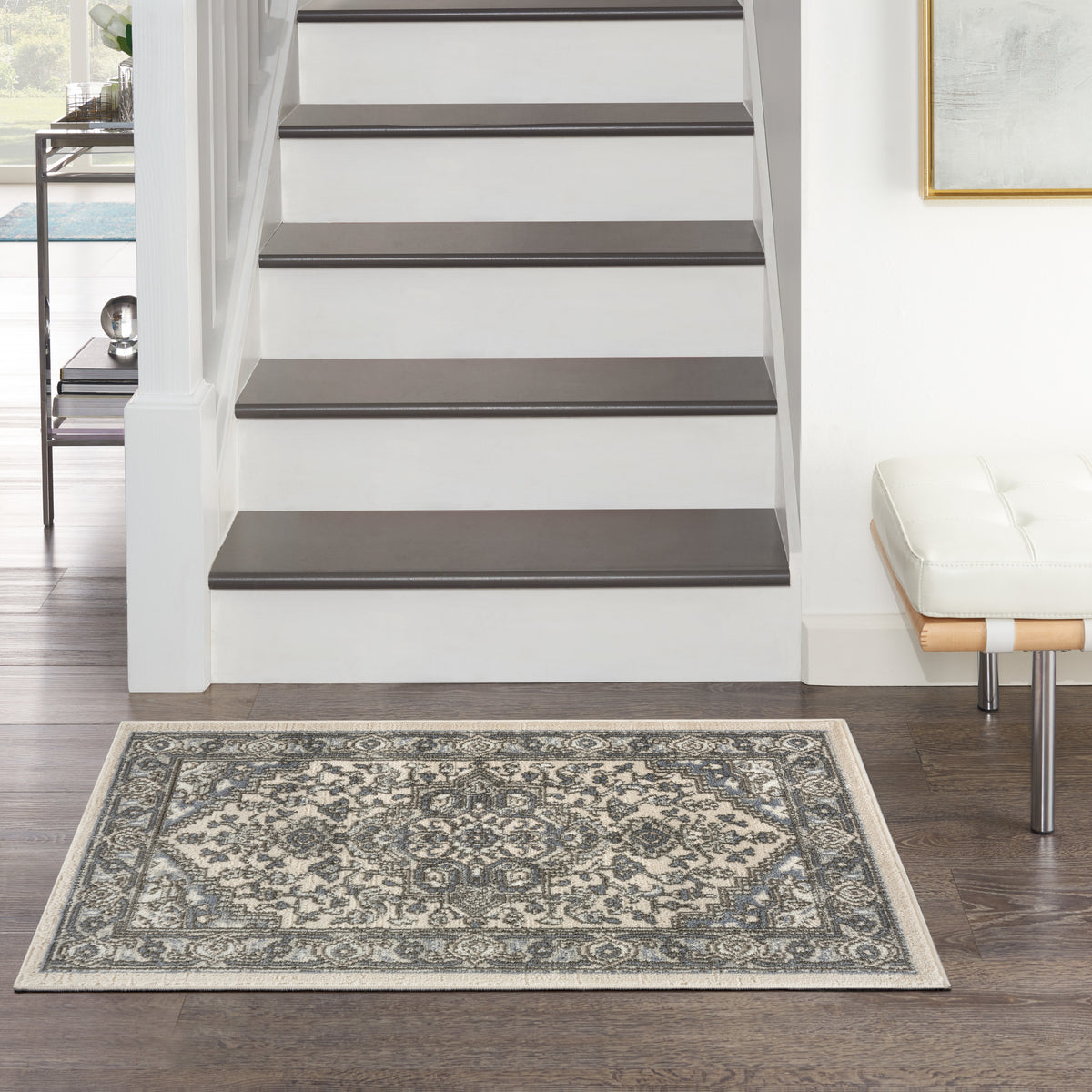 Quarry QUA05 Ivory Blue Rug