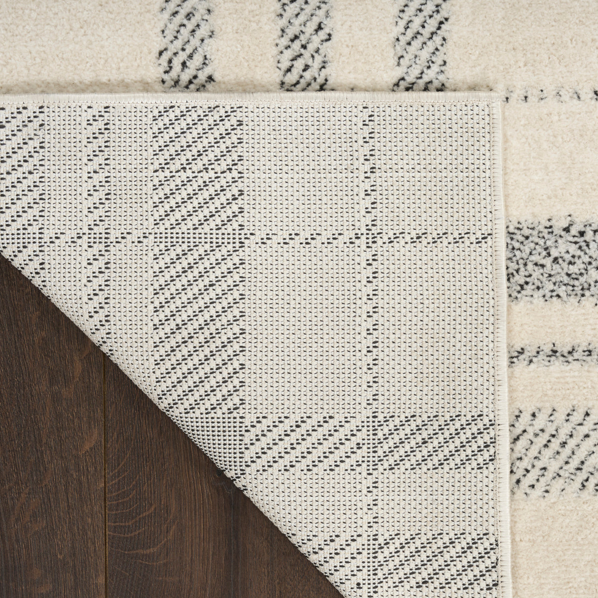 Modern Comfort MNC04 Ivory Black Rug