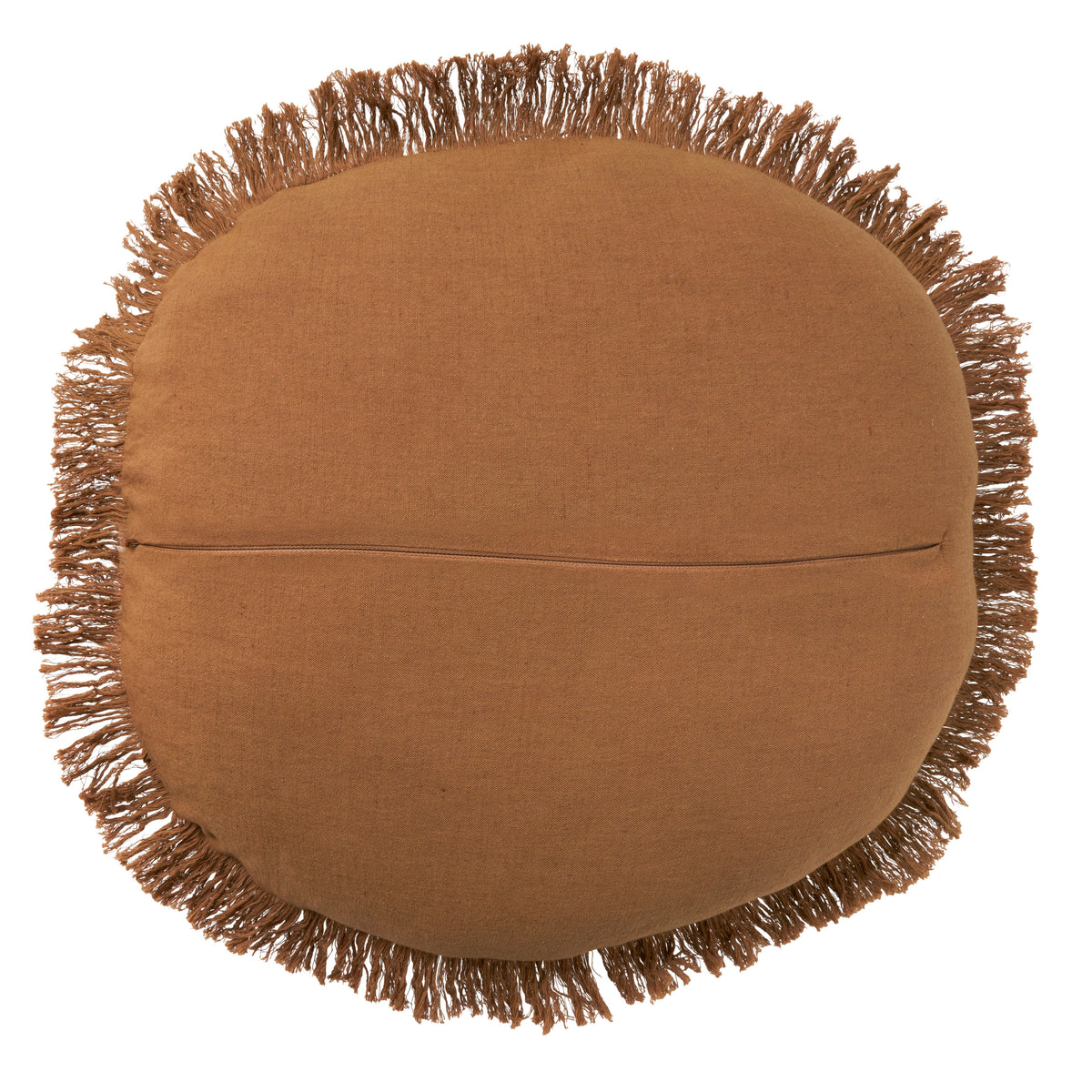 Sofia RC993 Brown 20" x 20"round Throw Pillows