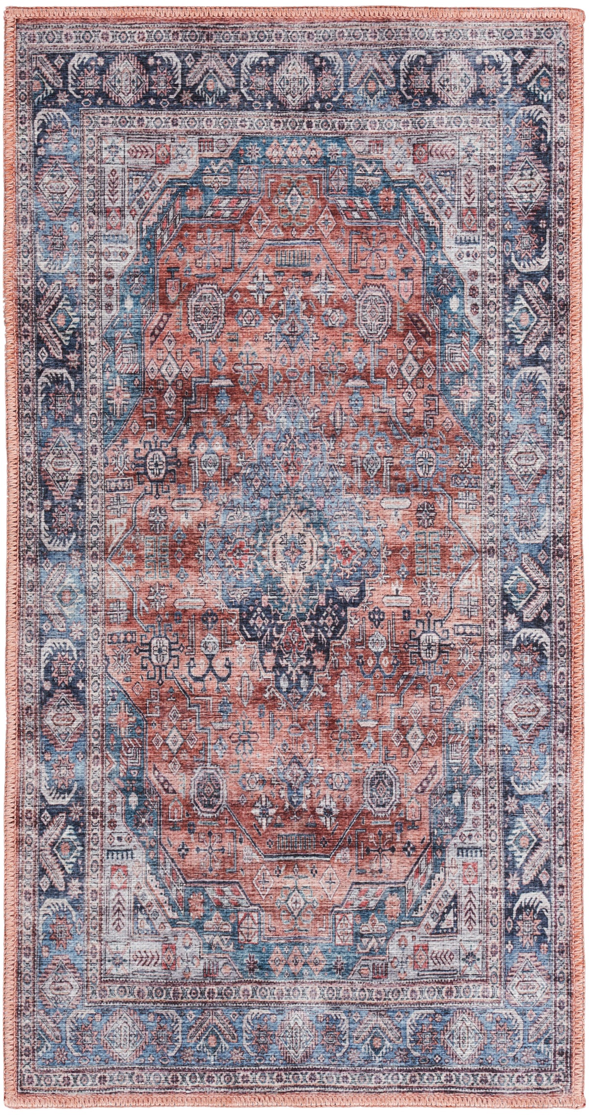 Grand Washables GRW01 Blue Multicolor Rug