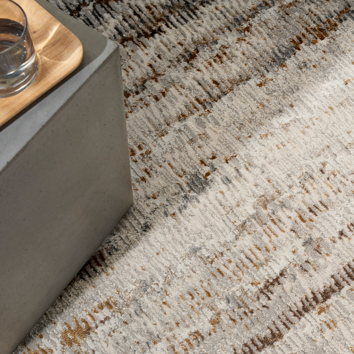 CK073 Compass CMP01 Ivory Rust Rug