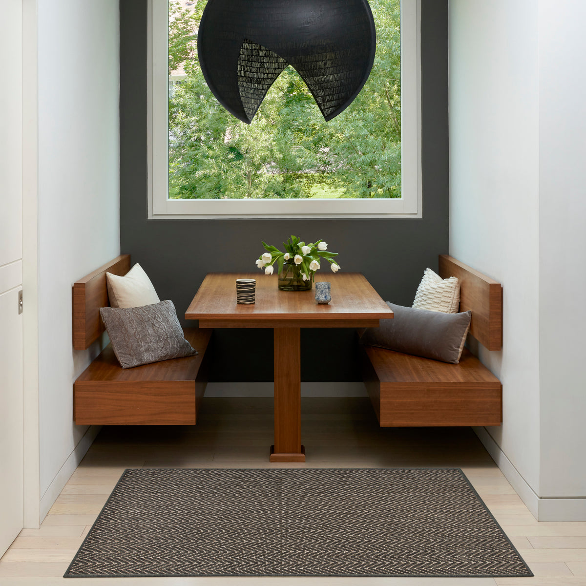 Horizon Indoor/Outdoor HOZ02 Charcoal Rug