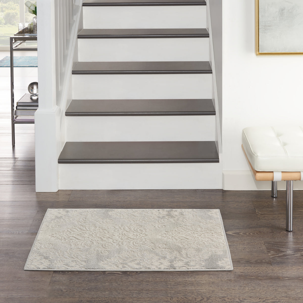 Elation ETN03 Ivory Grey Rug