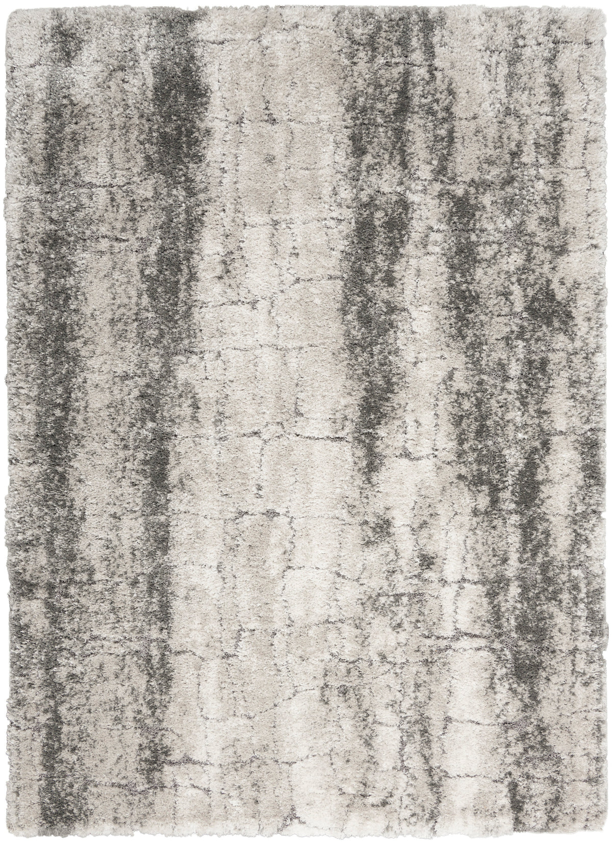 Dreamy Shag DRS01 Ivory Charcoal Rug