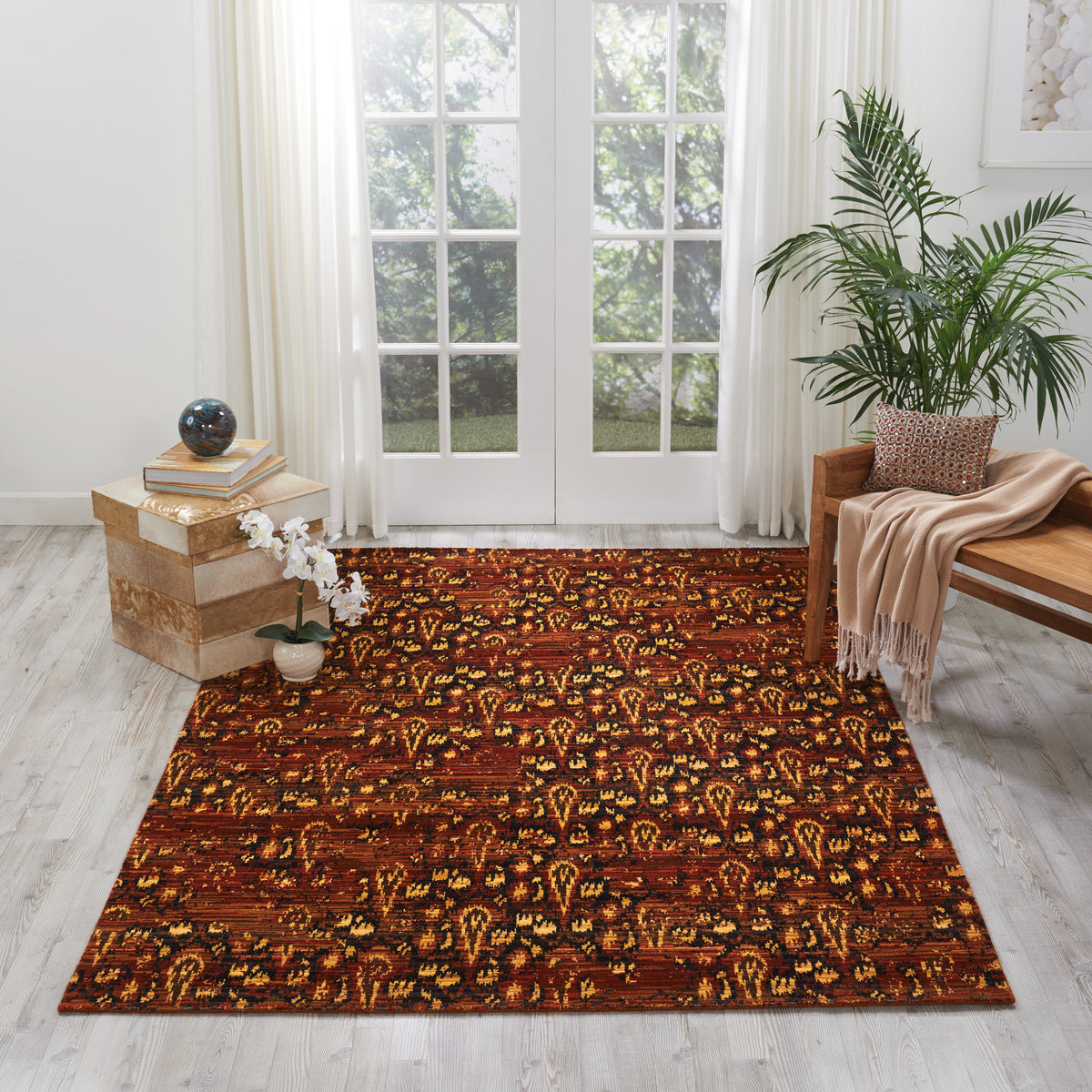 Rhapsody RH014 Flame Rug