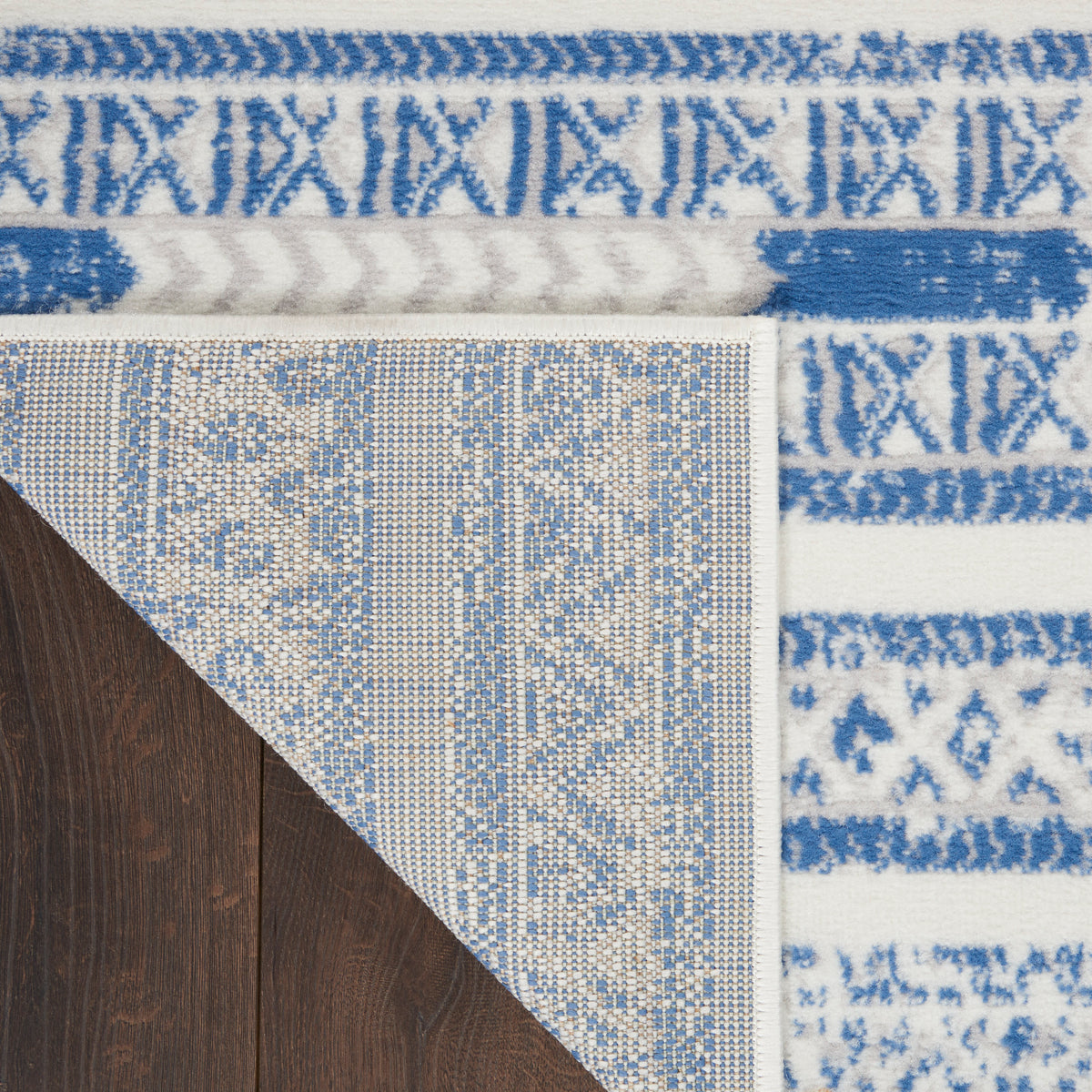 Whimsicle WHS16 Ivory Blue Rug