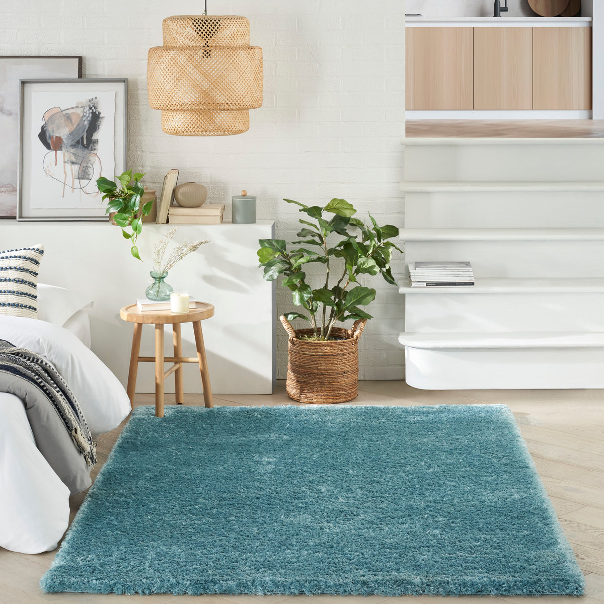 Dreamy Shag DRS05 Aqua Rug