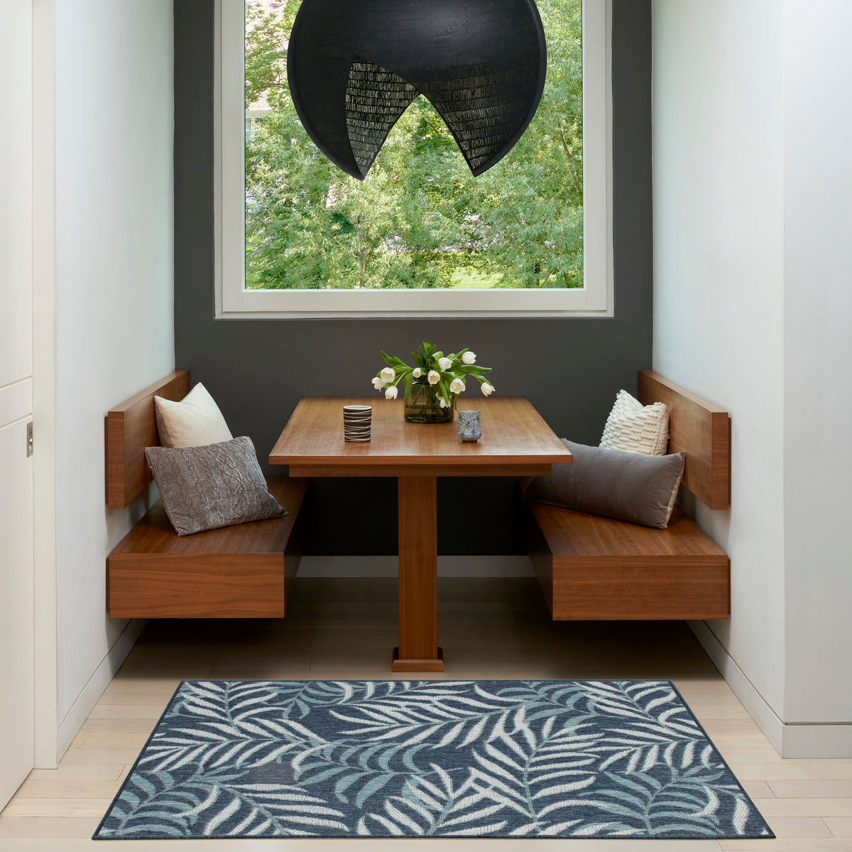 Garden Oasis GOA01 Navy Rug