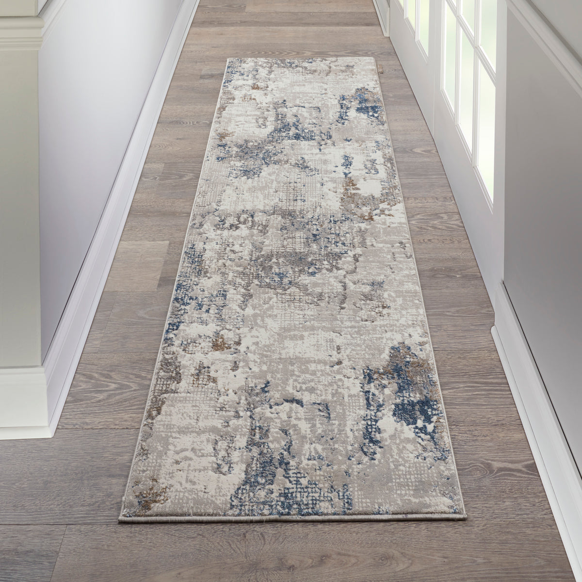 Royal Terrace KI42 White Blue Rug