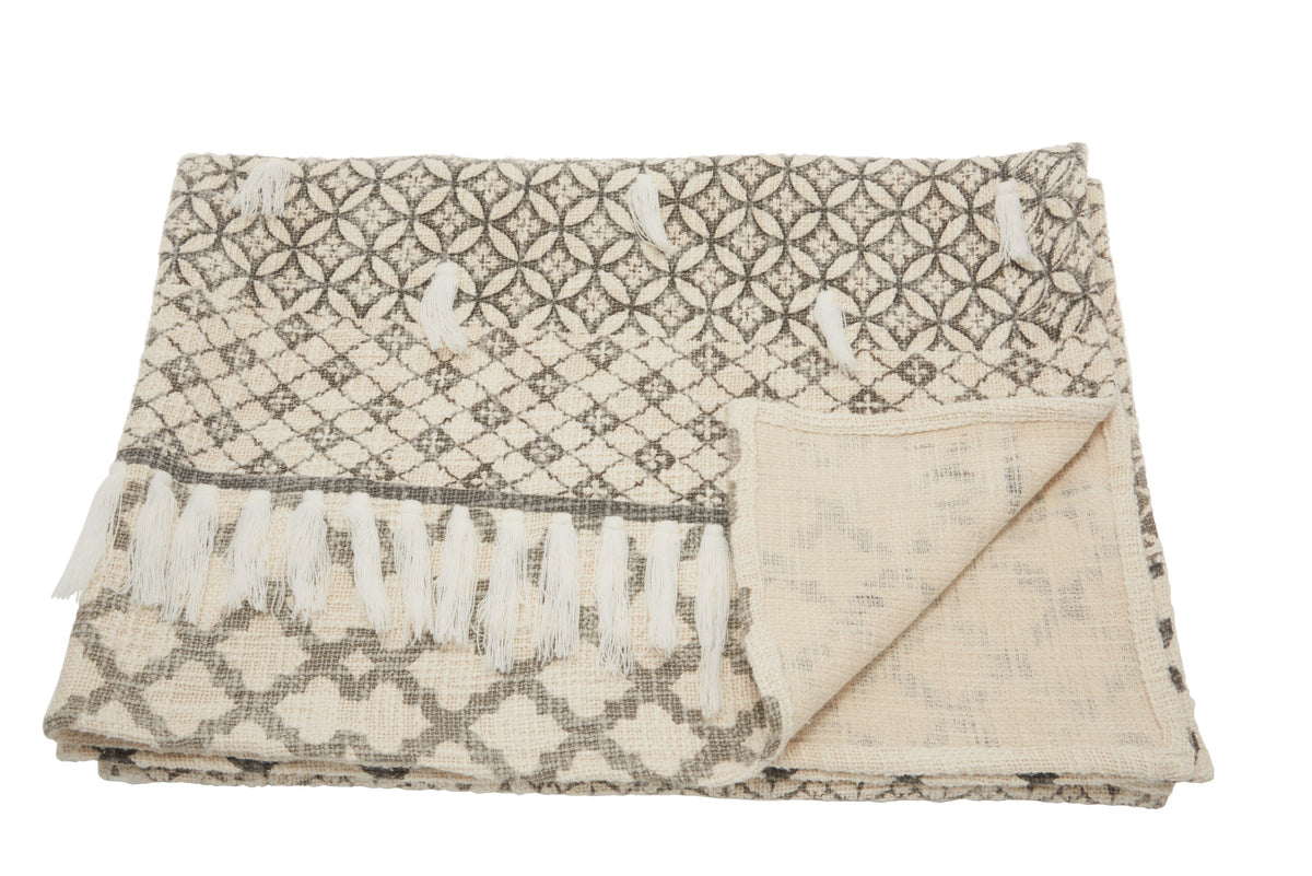 Throw BX089 Natural 50" x 60" Throw Blankets