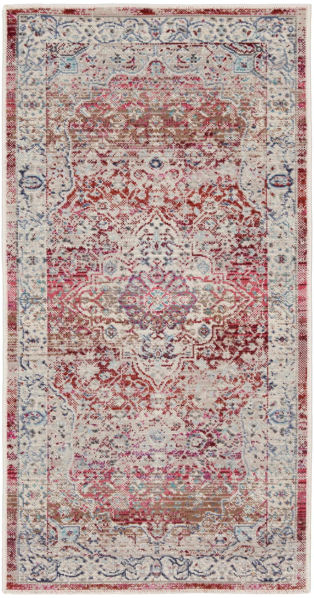 Vintage Kashan VKA07 Red/Ivory Rug