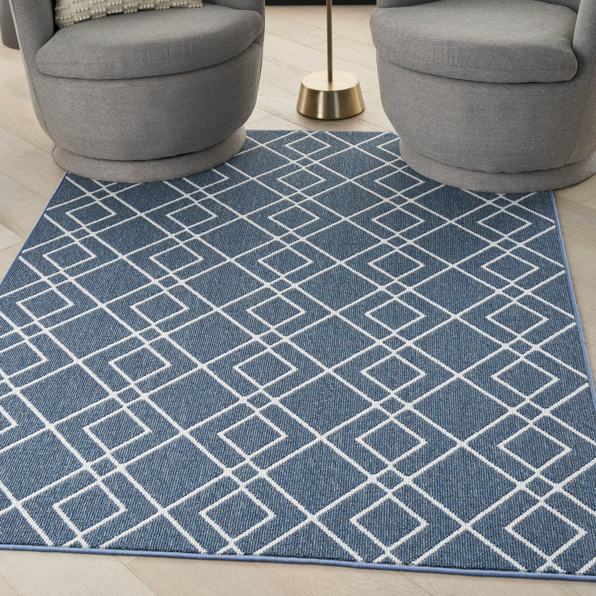 Modern Lines MOL01 Denim Rug