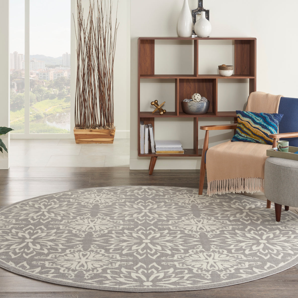 Jubilant JUB06 Ivory/Grey Rug