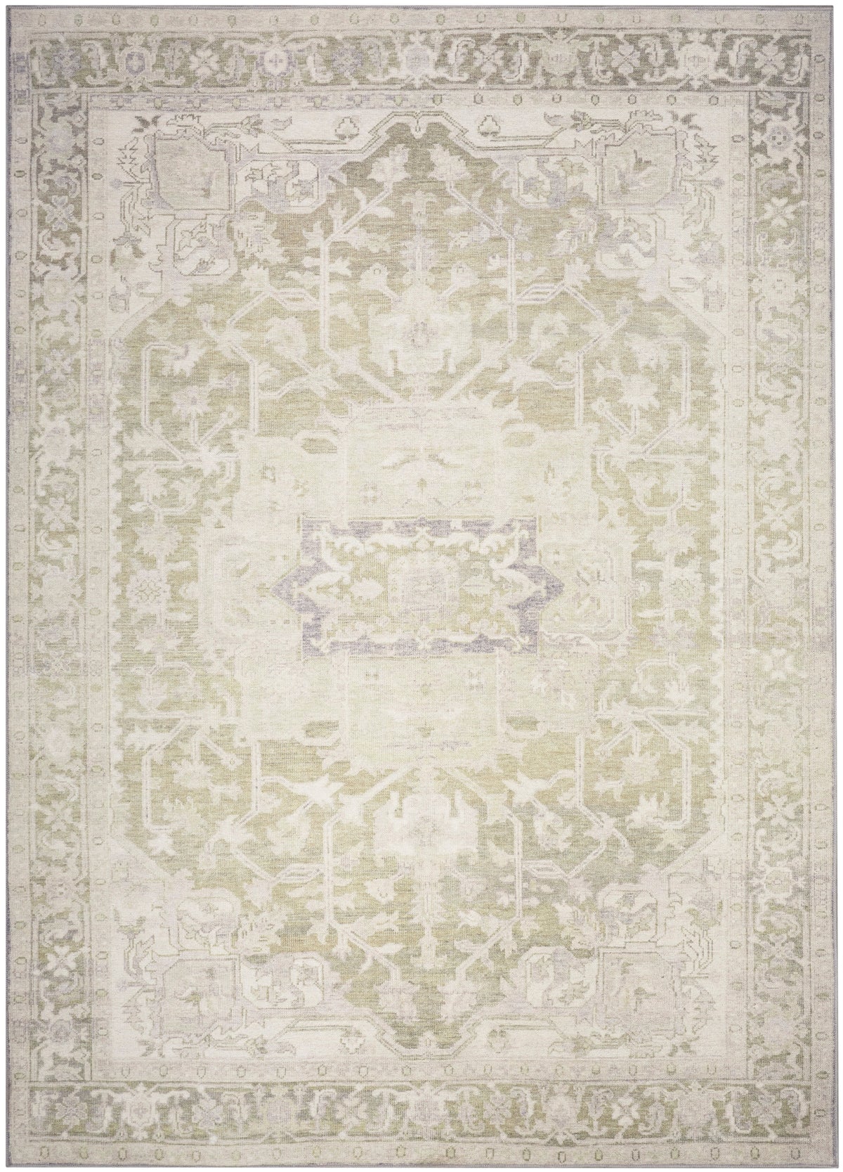 Vintage Washables VWS08 Green Rug
