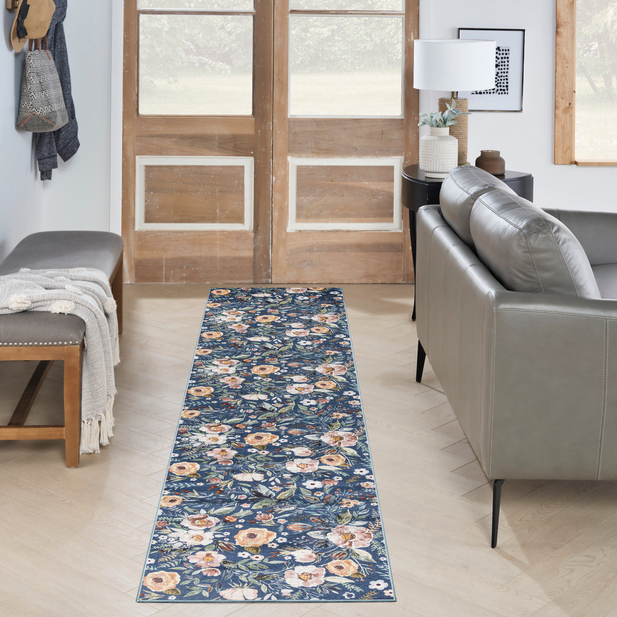 Nourison Washables NWB01 Navy Multicolor Rug