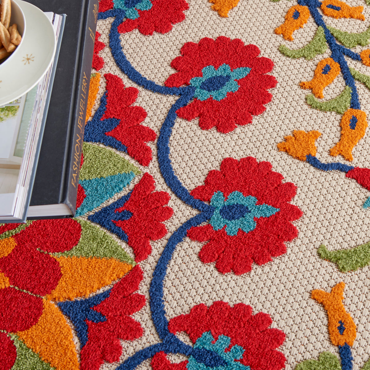 Aloha ALH20 Red Multicolor Rug