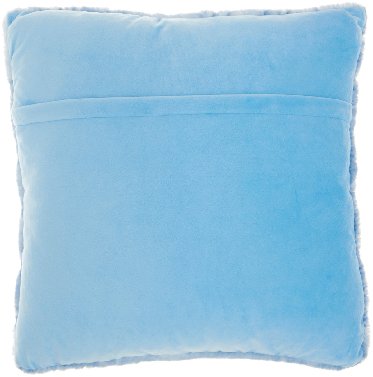 Faux Fur SN101 Ocean 20" x 20" Throw Pillows