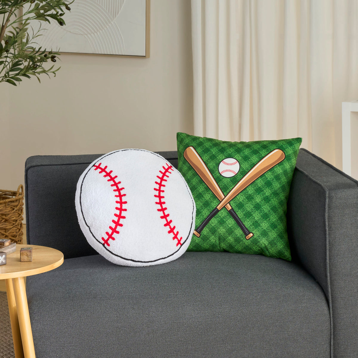 Plush Lines L9032 Multicolor SET OF 2 Throw Pillows